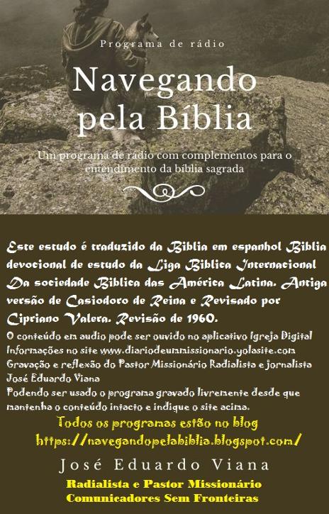 Estudo traduzido da Biblia em espanhol com mas de 500 paginas e links dos programas de rádio 
